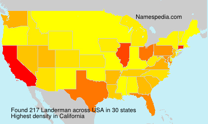 Surname Landerman in USA Surname Landerman in USA