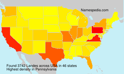 Surname Landes in USA Surname Landes in USA
