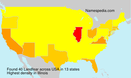Surname Landfear in USA Surname Landfear in USA