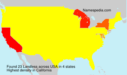 Surname Landless in USA Surname Landless in USA