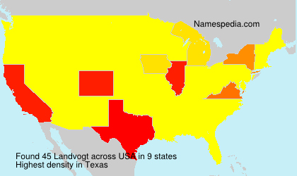 Surname Landvogt in USA Surname Landvogt in USA