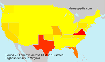 Surname Laneave in USA Surname Laneave in USA