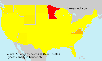 Surname Langaas in USA Surname Langaas in USA
