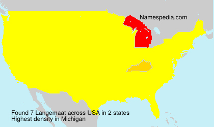 Surname Langemaat in USA Surname Langemaat in USA