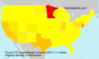 Surname Langenberger in USA Surname Langenberger in USA