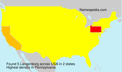 Surname Langenborg in USA Surname Langenborg in USA