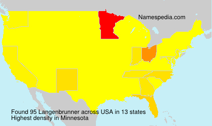 Surname Langenbrunner in USA