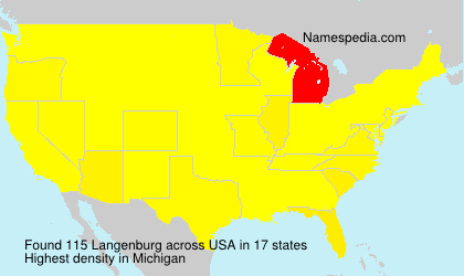 Surname Langenburg in USA Surname Langenburg in USA