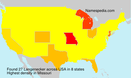 Surname Langenecker in USA Surname Langenecker in USA
