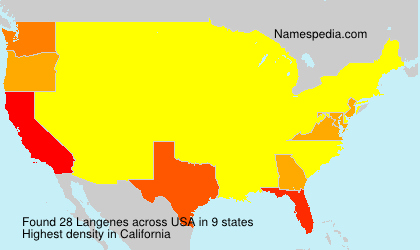 Surname Langenes in USA Surname Langenes in USA
