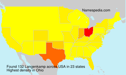 Surname Langenkamp in USA Surname Langenkamp in USA