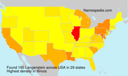Surname Langenstein in USA Surname Langenstein in USA