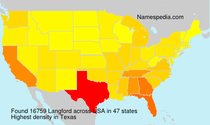 Surname Langford in USA Surname Langford in USA