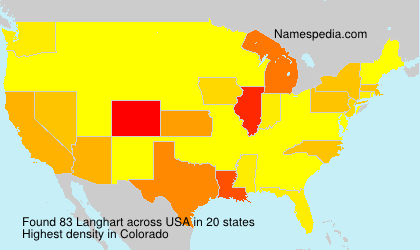 Surname Langhart in USA