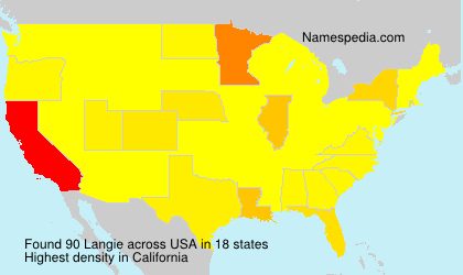 Surname Langie in USA Surname Langie in USA