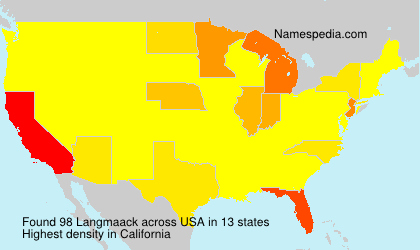 Surname Langmaack in USA Surname Langmaack in USA