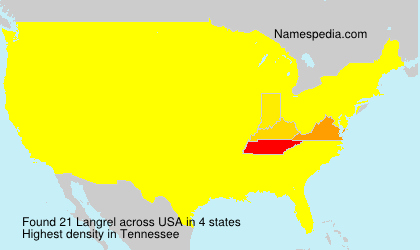Surname Langrel in USA Surname Langrel in USA