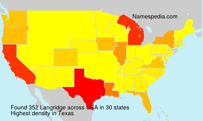Surname Langridge in USA Surname Langridge in USA