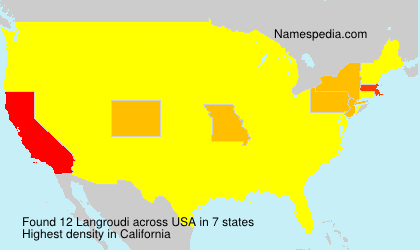 Surname Langroudi in USA Surname Langroudi in USA