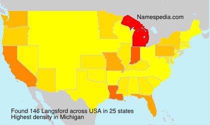 Surname Langsford in USA