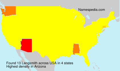Surname Langsmith in USA Surname Langsmith in USA