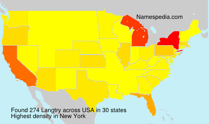 Surname Langtry in USA Surname Langtry in USA