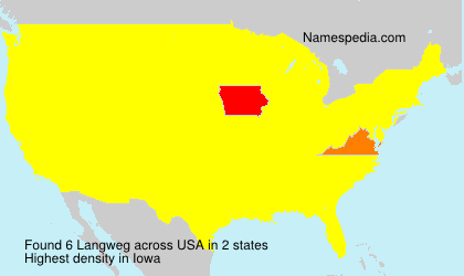 Surname Langweg in USA Surname Langweg in USA