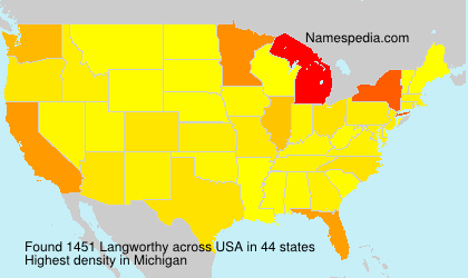 Surname Langworthy in USA Surname Langworthy in USA