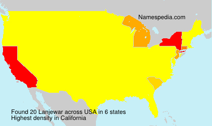 Surname Lanjewar in USA