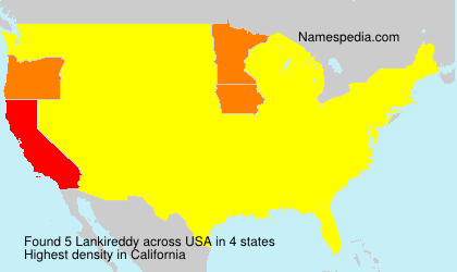 Surname Lankireddy in USA Surname Lankireddy in USA