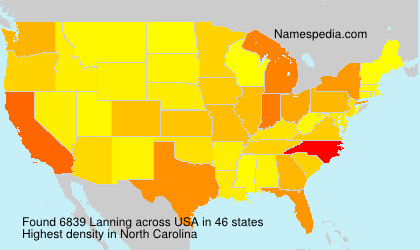 Surname Lanning in USA Surname Lanning in USA