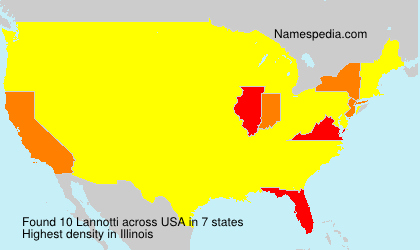 Surname Lannotti in USA Surname Lannotti in USA