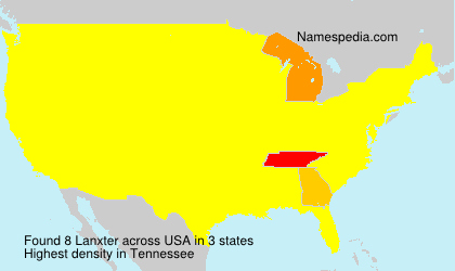 Surname Lanxter in USA Surname Lanxter in USA