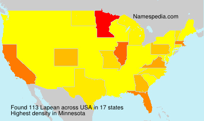 Surname Lapean in USA Surname Lapean in USA