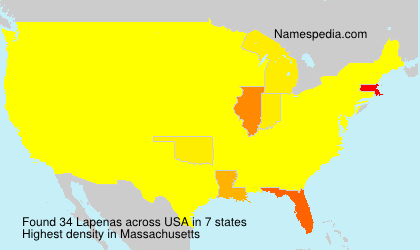 Surname Lapenas in USA Surname Lapenas in USA
