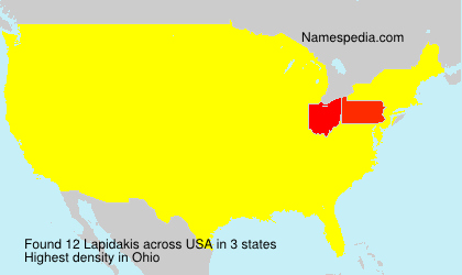 Surname Lapidakis in USA Surname Lapidakis in USA