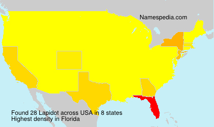 Surname Lapidot in USA Surname Lapidot in USA