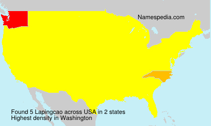 Surname Lapingcao in USA Surname Lapingcao in USA