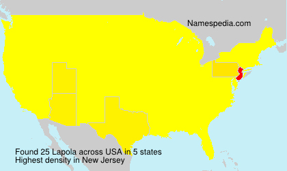 Surname Lapola in USA