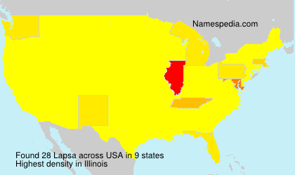 Surname Lapsa in USA Surname Lapsa in USA