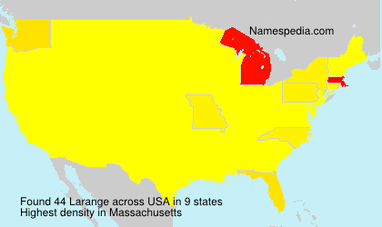 Surname Larange in USA Surname Larange in USA