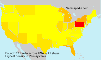 Surname Lardin in USA Surname Lardin in USA