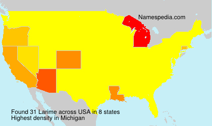 Surname Larime in USA Surname Larime in USA