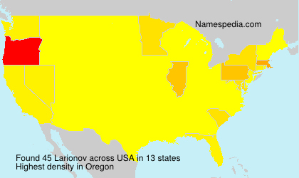 Surname Larionov in USA Surname Larionov in USA