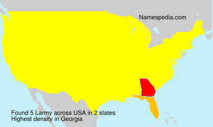 Surname Larmy in USA Surname Larmy in USA