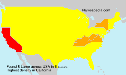 Surname Larne in USA Surname Larne in USA