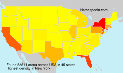Surname Larosa in USA