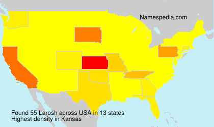 Surname Larosh in USA Surname Larosh in USA