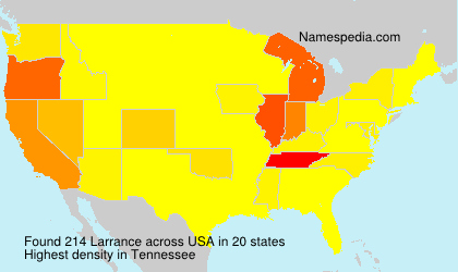 Surname Larrance in USA Surname Larrance in USA