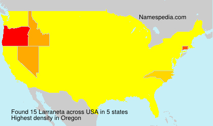 Surname Larraneta in USA